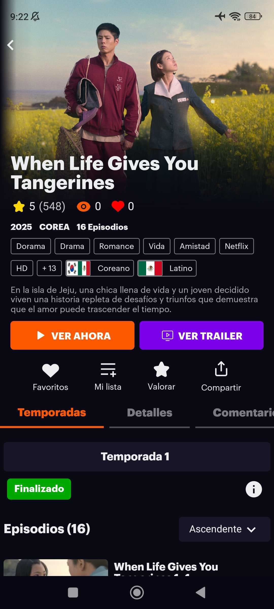 Doramasia - Detalle de dorama con información completa